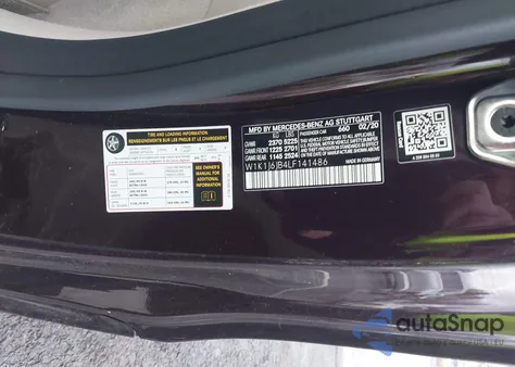 2020 Mercedes-Benz E 450 4Matic from USA, damaged, VIN W1K1J6JB4LF141486